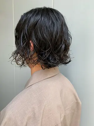 ミディアム カラー パーマ メンズ 明治神宮前 NANAMIのヘアスタイル