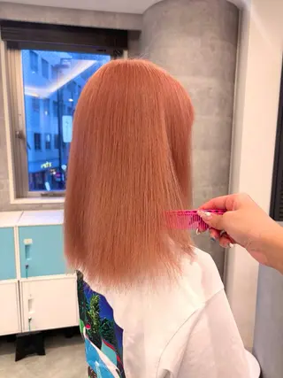 ミディアム カラー 艶髪ハイトーンカラー kana♡のヘアスタイル