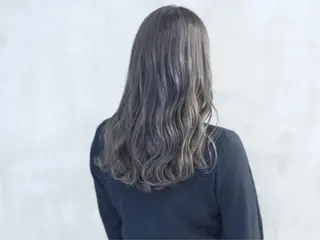 セミロング カラー レイヤーカット ベージュカラー/小島のヘアスタイル