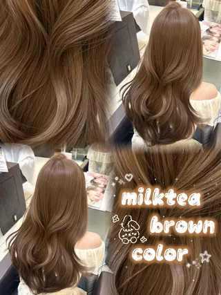 ロング カラー 🤎韓国ヘア ベージュ まゆか🤎のヘアスタイル