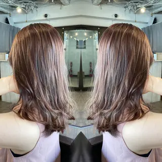 ミディアム カラー パーマ ヘアアレンジ 美髪・艶髪特化美容師 RYOJIのヘアスタイル