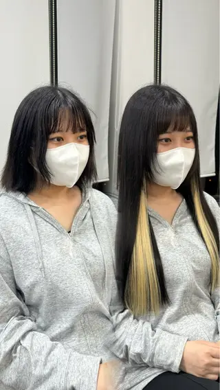 ロング カラーモデル募集 吉原佳穂💗のヘアスタイル