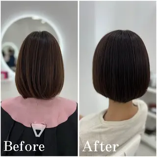 ショート カラー ✄﻿aini天王寺 ✄﻿ゆ乃のヘアスタイル