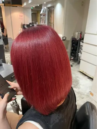 ミディアム 🌈レイヤーカット/ ハイトーン🌈タクマのヘアスタイル