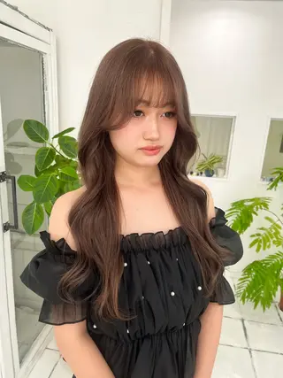 ロング カラー 韓国ヘア🇰🇷 ♡fuminaのヘアスタイル