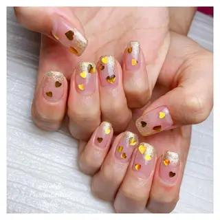ミディアム ネイル 🐾enen style 🐾のネイルデザイン