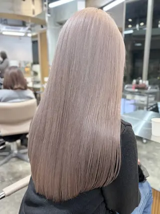 ロング カラー ハッシュカット&艶々 ハイトーン/ミワのヘアスタイル
