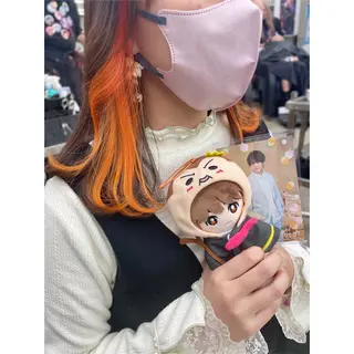 ミディアム カラー 推しカラー✨ オタク美容師ユウカのヘアスタイル
