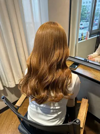 ロング Rena/韓国 /ワンホンヘアのヘアスタイル