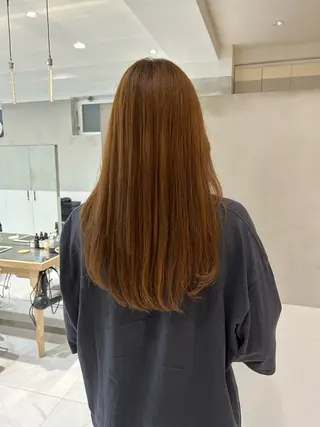 ロング カラー ヘアアレンジ ハイトーン/艶カラー 💎モエのヘアスタイル