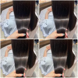 カラー 🩵盛れる顔周り/ 艶カラーemi🩵のヘアスタイル