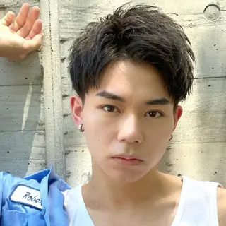 ショート パーマ メンズ 高橋大和/ メンズ特化美容師のヘアスタイル