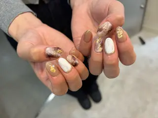ネイル Mai :矢場町 ニュアンス🌿アートのネイルデザイン