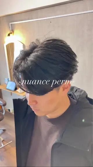 ショート パーマ メンズ 完全個室マンツーマン メンズサロン草野貴樹のヘアスタイル