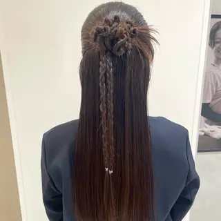 ロング 🎟暖色カラー /アレンジ🎀くるみのヘアスタイル