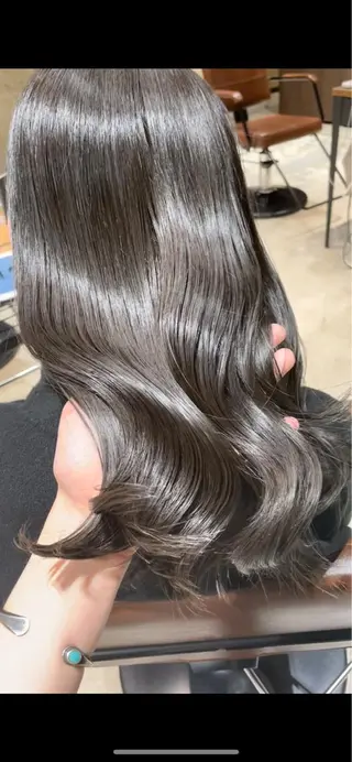 カラー 顔まわりの神様✨ 透明感カラー藤嶋秀幸のヘアスタイル
