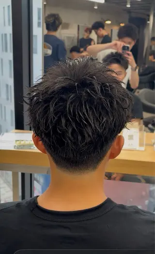 ショート パーマ指名率No1 メンズ特化ケイトのヘアスタイル