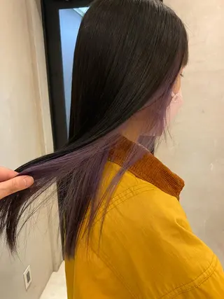 セミロング 新宿/顔周りカット +レイヤー=しずく♩のヘアスタイル