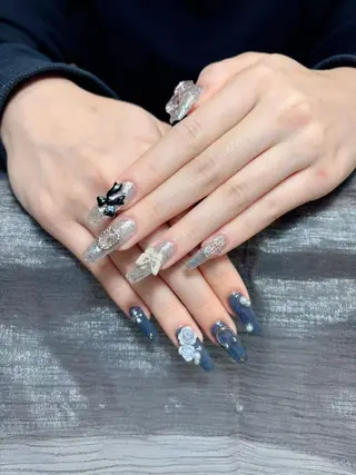 ネイル Hana Bloom Nail💜Akiのネイルデザイン