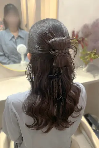 ロング ヘアアレンジ ヘアセット/まつ毛 /YUKIOUA⛄️の眉毛・アイブロウイメージ