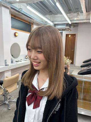 ミディアム カラー yelm府中 ユリのヘアスタイル