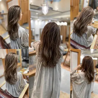 セミロング カラー 木村丈晴✂️ご来店 お待ちしてます😊のヘアスタイル