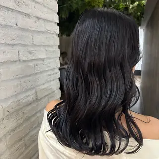 ロング カラー 濱田 真尋のヘアスタイル