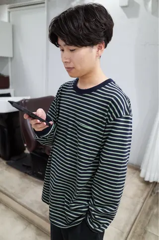 パーマ メンズ give/メンズ推し ✂︎山口悠人のヘアスタイル