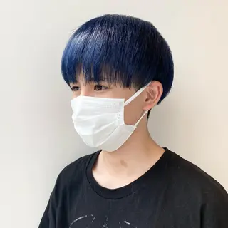 ショート カラー メンズ 🩵ブリーチカラー MIORI🩵のヘアスタイル