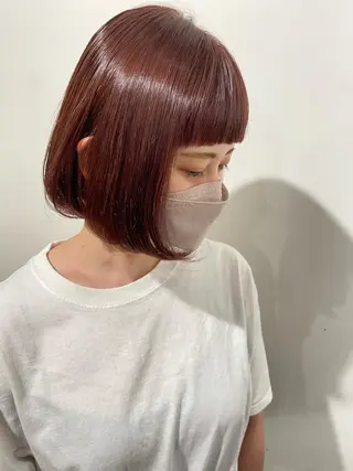 ショート カラー 夜23時まで予約🉑 reverieあきらのヘアスタイル
