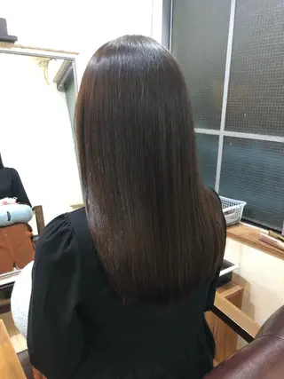 セミロング 縮毛矯正の達人 ☆ 松本のヘアスタイル