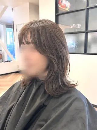 ミディアム ✨長岡市韓国レイヤー /髪質改善/山下竣介のヘアスタイル