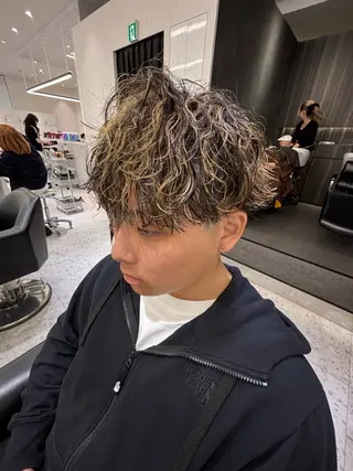カラー パーマ メンズ 山田 ひかりのヘアスタイル