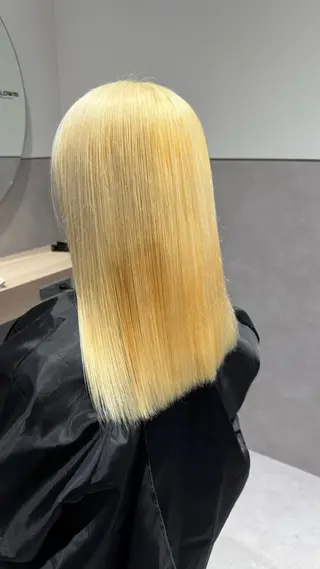 ミディアム カラー ヘアアレンジ 💎ハイトーン/ 艶カラー💎souのヘアスタイル