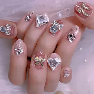 ネイル キラキラ🌸🌸🌸 nail ⭐️✨のネイルデザイン