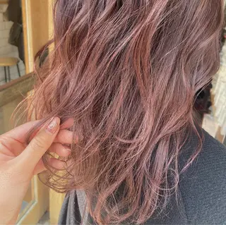 ロング カラー 韓国|ミルクティ momoeのヘアスタイル