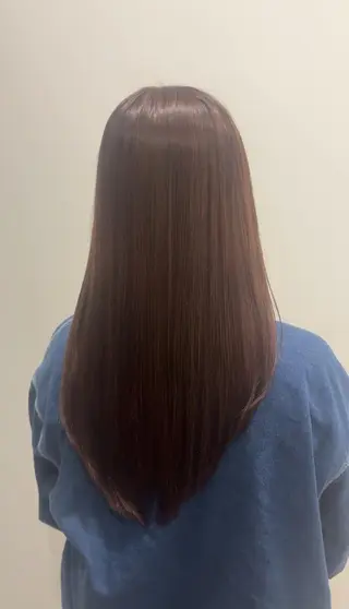 カラー セミロング 柔らかハイトーン/ 美髪💙ྀི/ミナルのヘアスタイル