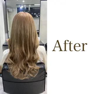 セミロング カラー ヘアアレンジ FAAM Tsuneのヘアスタイル