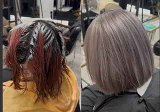 カラー 💘ハイトーン特化 PELE栄 OUYAのヘアスタイル