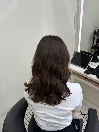セミロング パーマ 銀座 デジタルパーマ みおこ/Miokoのヘアスタイル