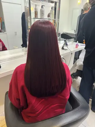 ロング カラー パーマ ヘアアレンジ メンズ キッズ 韓国系🇰🇷🩶 艶暗髪/MEIのヘアスタイル