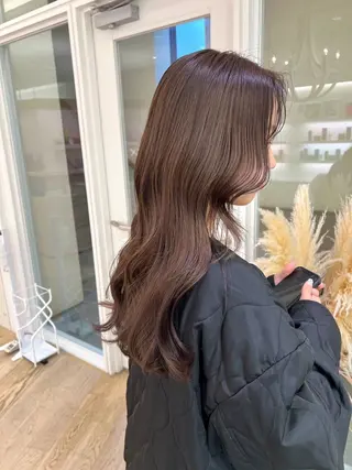 ロング カラー NANO/ ブリーチ×レイヤーのヘアスタイル