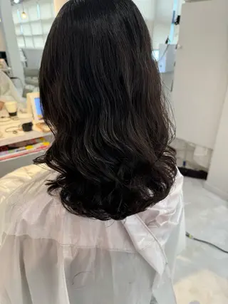 セミロング レイヤー×縮毛矯正 中屋光貴のヘアスタイル