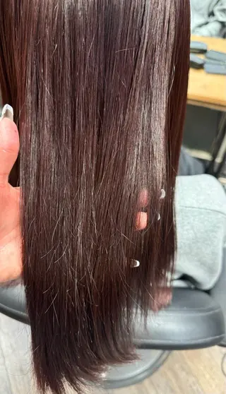 セミロング カラー 艶カラー🎀 YUUKAのヘアスタイル