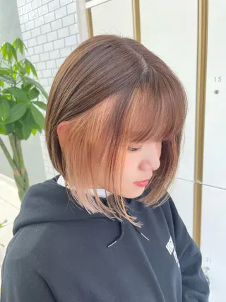 ショート カラー HAREru. モデル募集【戸塚】のヘアスタイル