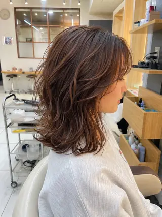 ミディアム パーマ 岩崎唯人 /カットパーマのヘアスタイル