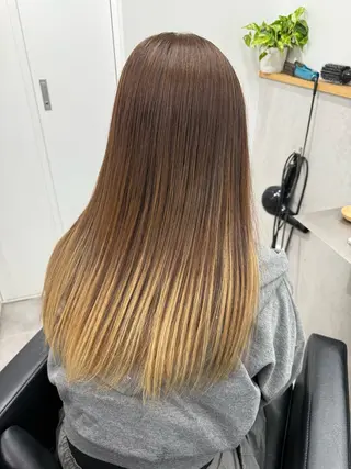 ロング カラー 新宿/ベージュ/ 透明感カラー/タクマのヘアスタイル