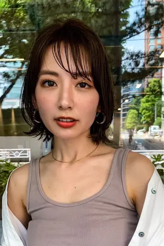 ショート カラー 🉐レイヤー/塩見 弘樹🉐渋谷のヘアスタイル