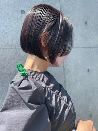 ミディアム 佐伯 和佳のヘアスタイル