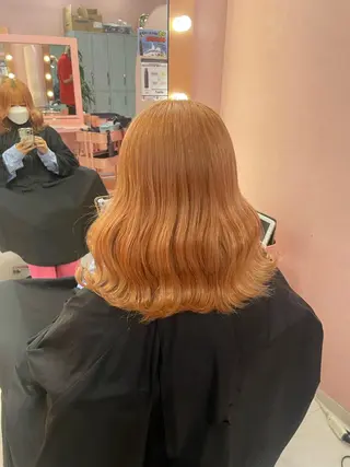 セミロング カラー 町田ブリーチ特化 MANATOのヘアスタイル